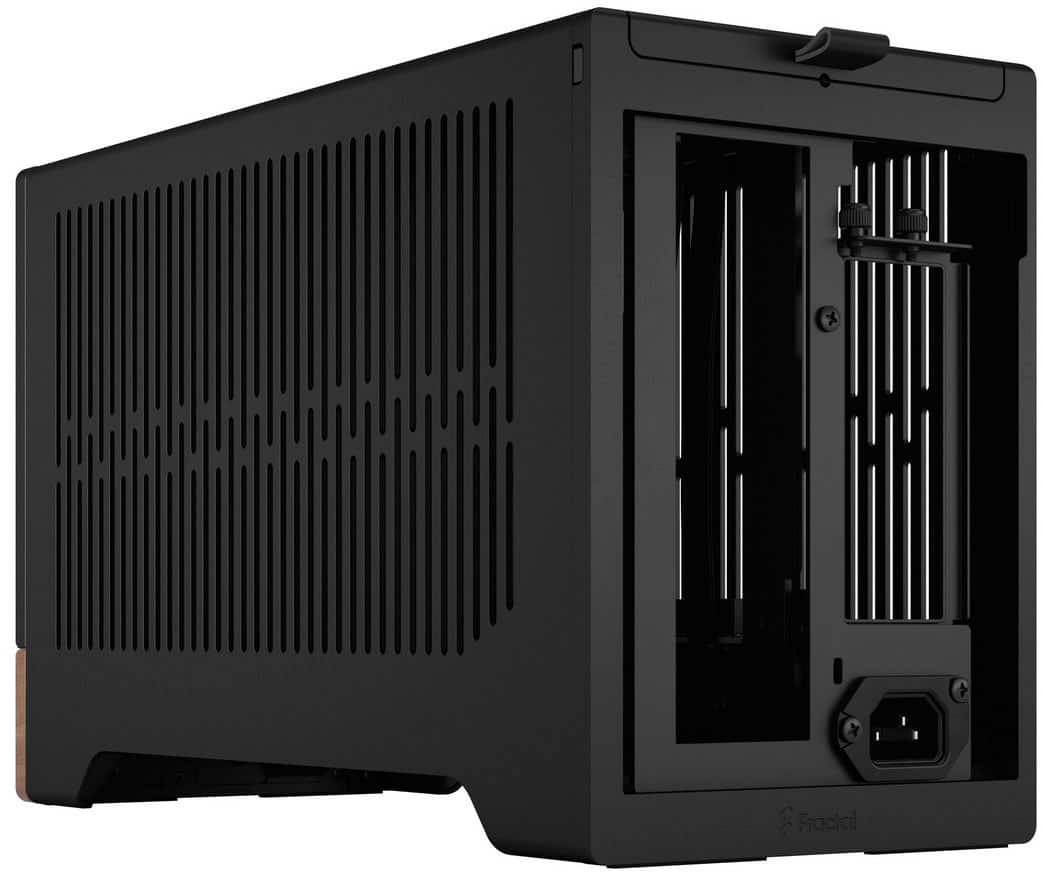 Alt View 17. Fractal Design - Terra Graphite with PCIe 4.0 Riser Mini-ITX Small Form Factor PC Case - Black.