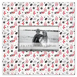 Fan Creations - Carolina Hurricanes 10'' x 10'' Floral Pattern Frame - Multicolor