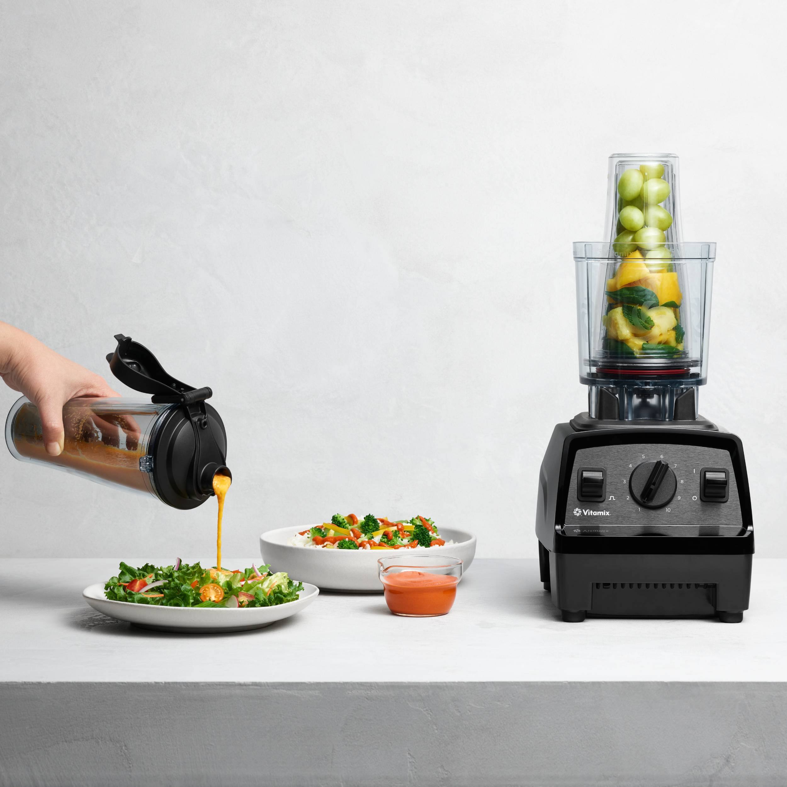 Alt View 19. Vitamix - Personal Cup Adapter with Two 20-Ounce Blender Cups - Clear.