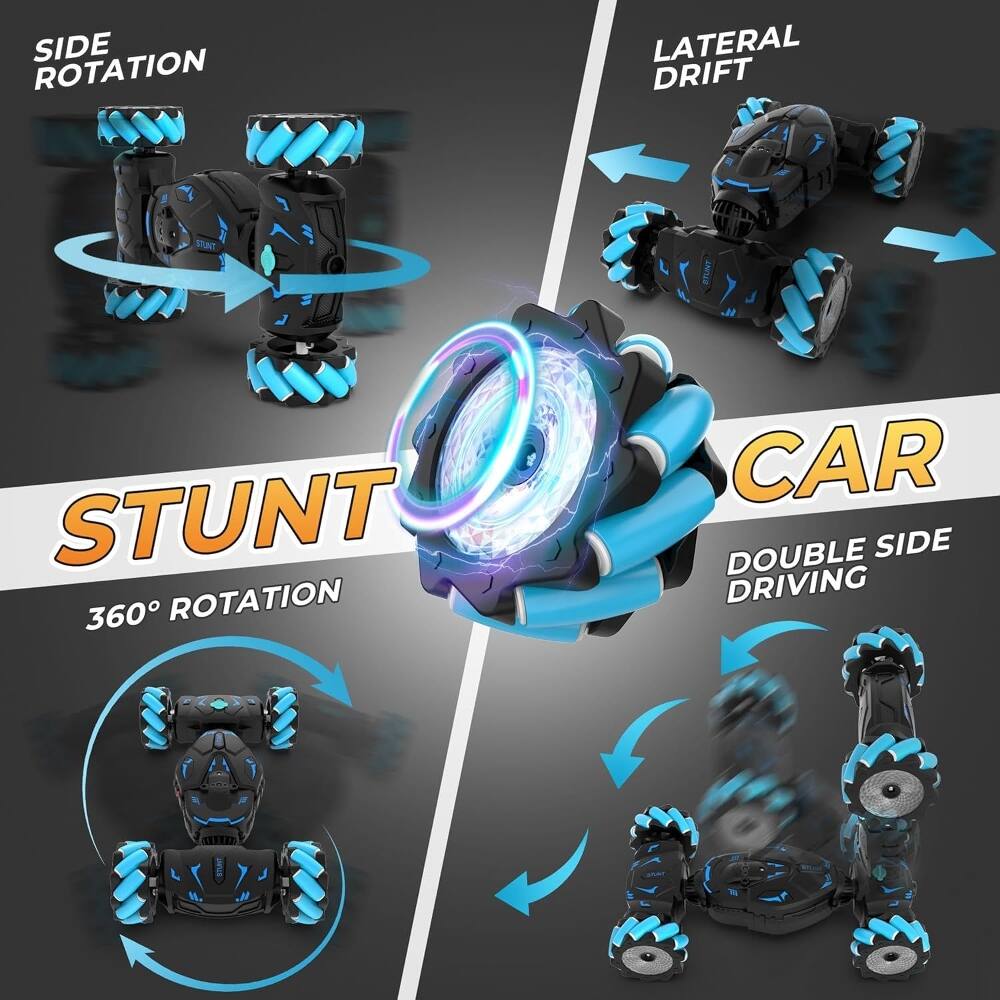SIDE ROTATION  
LATERAL DRIFT  
STUNT  
360° ROTATION  
CAR  
DOUBLE SIDE DRIVING