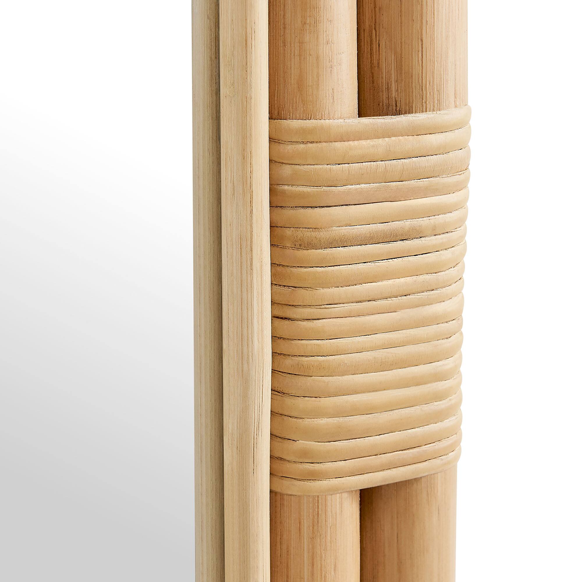 Alt View 4. Modway - Corsica Oval Rattan Wall Mirror by Modway - Natural.