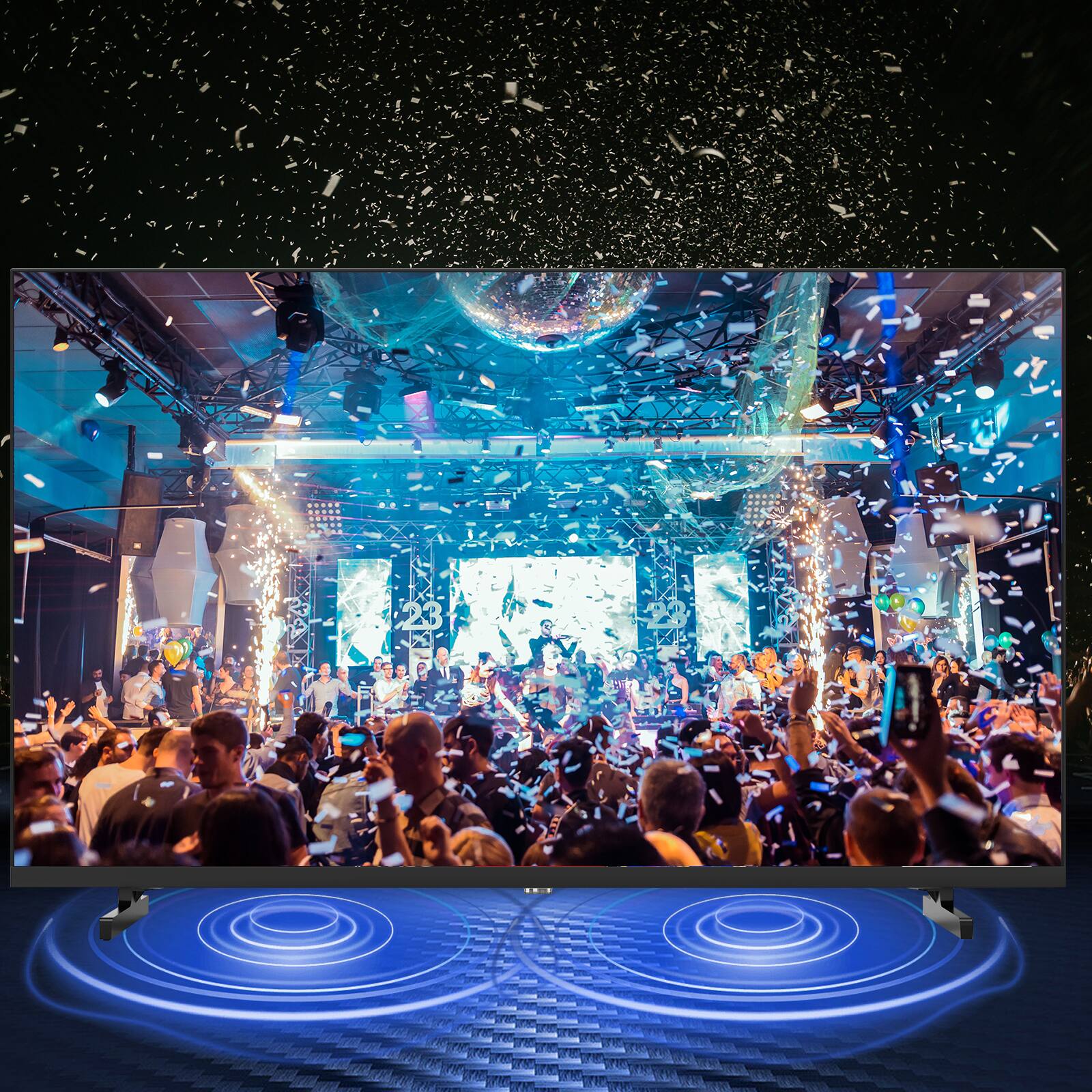 Alt View 2. TuTu - 40" 1080p HD 2K LED Non-Smart TV - Black.