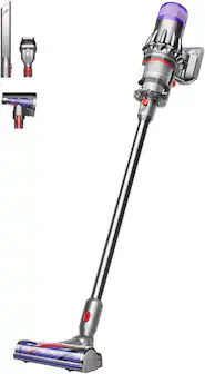Front. Dyson - Limited Edition V9 Motorbar Cordless Vacuum Cleaner - Sprayed Dark Nickel / Gloss Nickel.