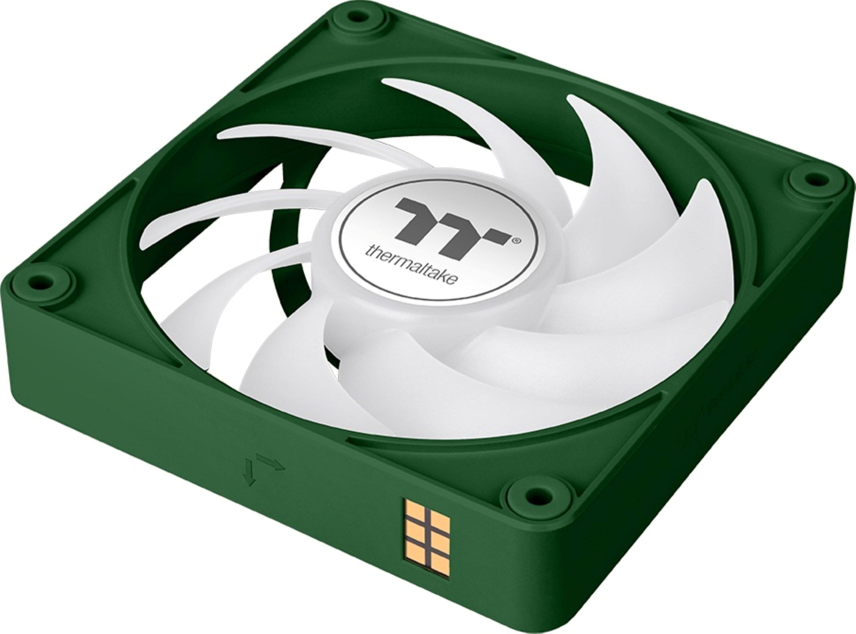 Alt View 8. Thermaltake - CT120 EX ARGB Sync 120mm Computer Case Cooling Fan (3-Pack - Racing Green.