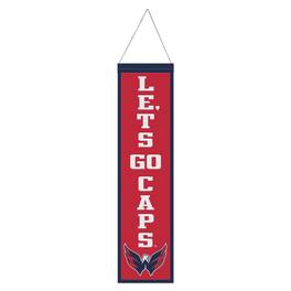 WinCraft - Washington Capitals 8" x 32" Slogan Wool Banner - Multicolor