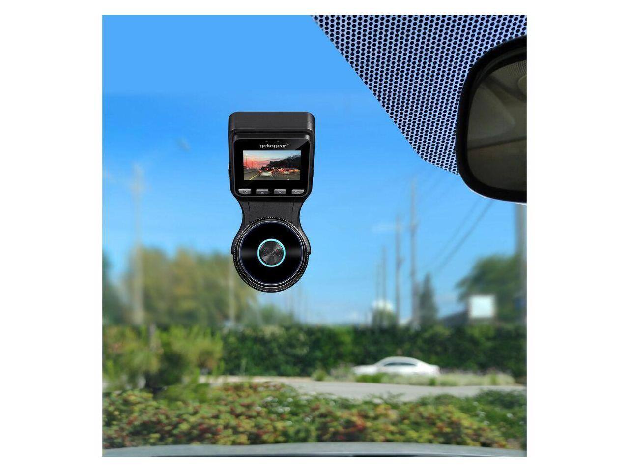 Alt View 5. Adesso - Adesso GekoGear Oribit D200 1296P Dash Camera - Records in 2K Quad HD resolution or 1080P resolution  ORBITD200 - Black.