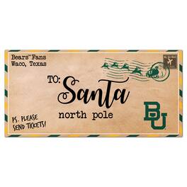 Fan Creations - Baylor Bears 6'' x 12'' Letter to Santa Sign - Multicolor