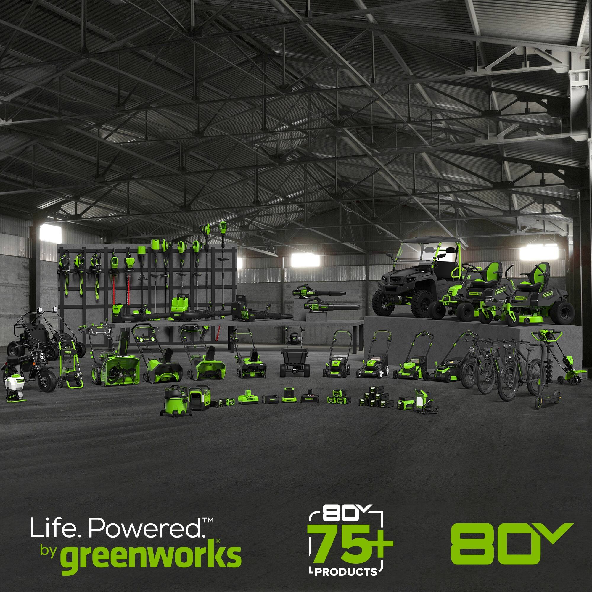 Life. Powered.™ by greenworks

80Y 75+ L PRODUCTS