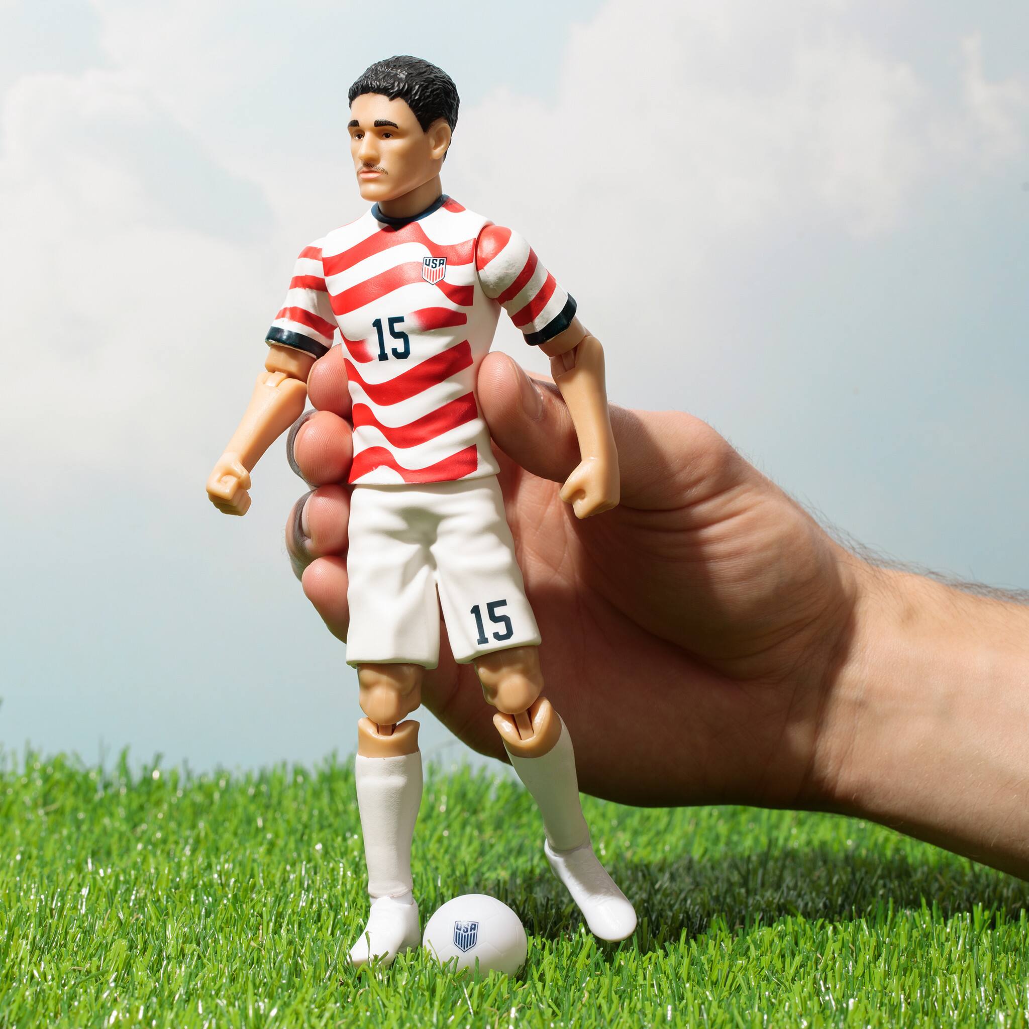 Alt View 1. Banbo Toys - Banbo Toys SOCKERS 2026 USMNT Johnny Cardoso 8" Collectible Soccer Action Figure.