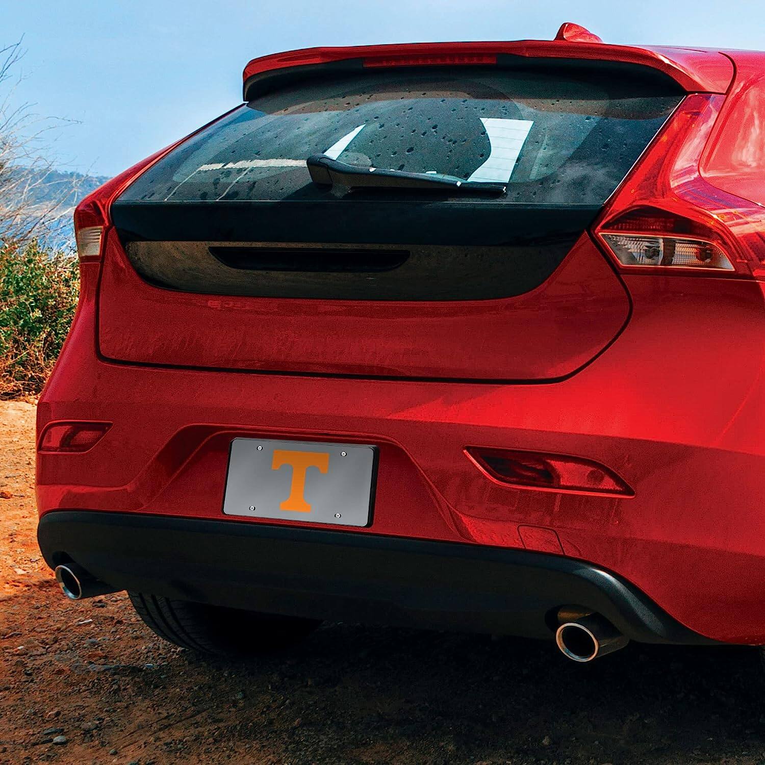 Alt View 3. Rico Industries - Tennessee Volunteers Mirrored Laser Cut License Plate Laser Tag - Multi.