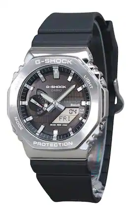 Casio - G-Shock G-Steel Analog Digital Smartphone Link Bio Based Resin Strap Dial Tough Solar GBM-2100-1A 200M Men's - Black