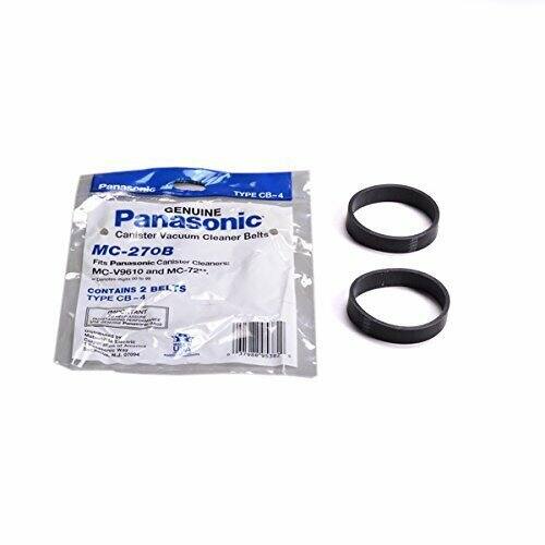 Panasonic  
TYPE CB-4  
Panasonic Canister Vacuum Cleaner Belts  
MC-270B  
Fits Panasonic Canister Cleaners MC-V961 10 and MC-72-  
CONTAINS 2 BELTS  
TYPE CB-4  
TANT  
PEREJ 00