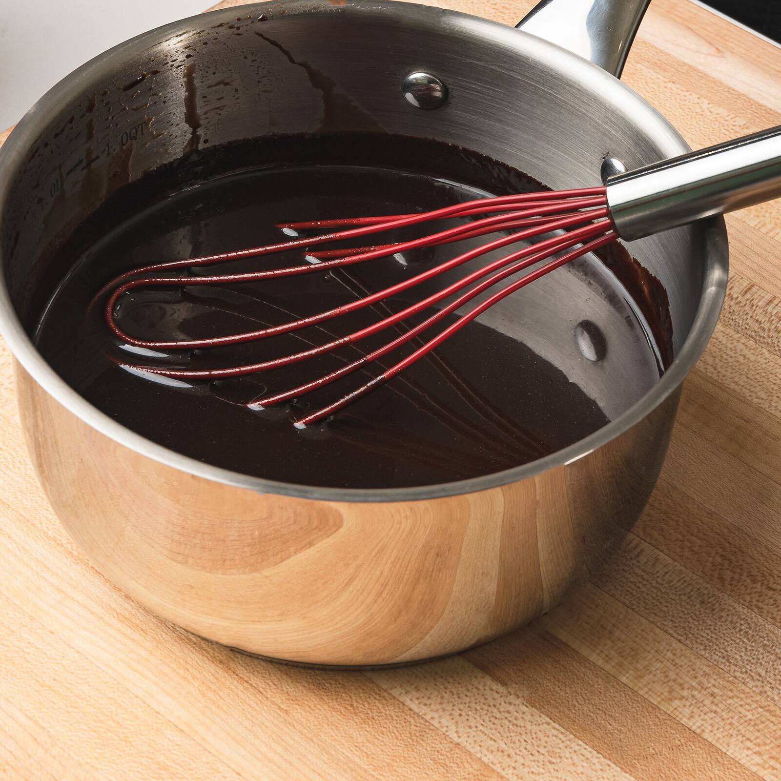 Alt View 5. Cuisipro - 8-Inch Silicone Flat Whisk, Red - Red.