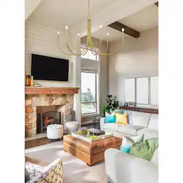 Living District - Layne 50 inch chandelier - Brass