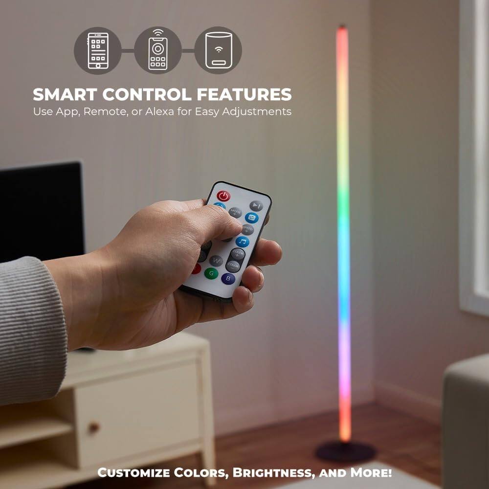 SMART CONTROL FEATURES  
Use App, Remote, or Alexa for Easy Adjustments  

CUSTOMIZE COLORS, BRIGHTNESS, AND MORE!