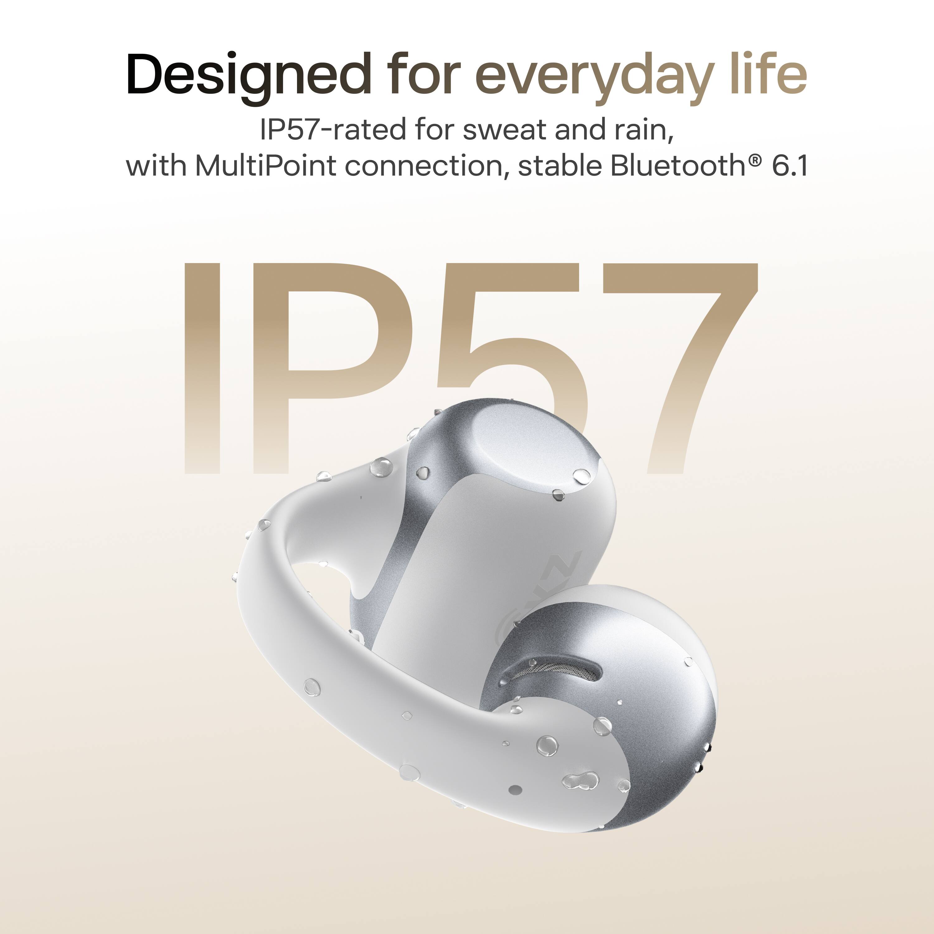 Shokz OpenDots 2 Open Ear Clip On True Wireless Bluetooth Earbuds