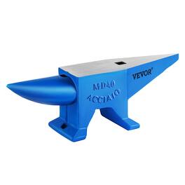 VEVOR - Single Horn Anvil 86Lbs Steel Anvil Blacksmith for Sale Forge Steel Tools and Equipment Anvil Rugged Blacksmith - Blue