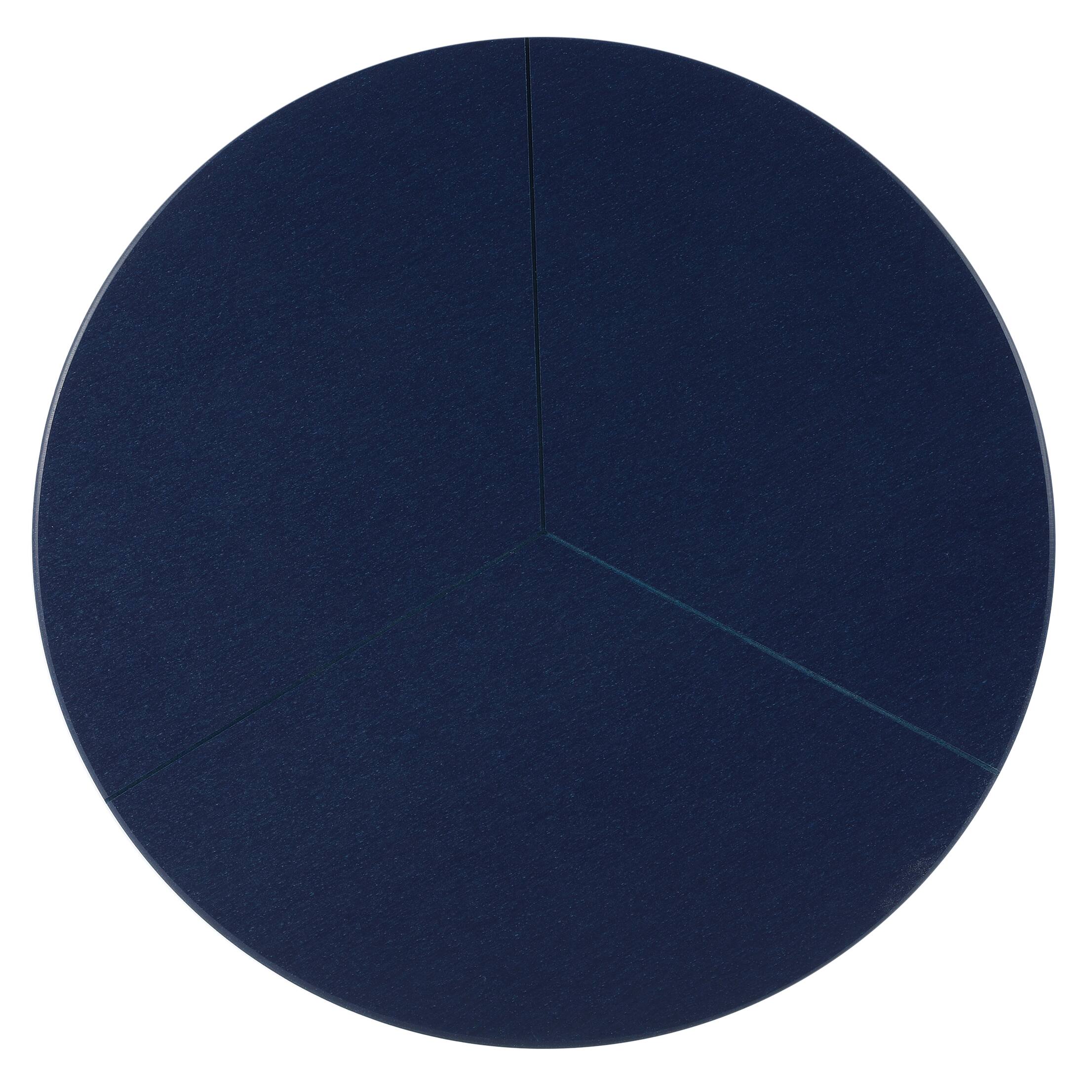 Alt View 6. WestinTrends - WestinTrends Pacifica 3-Piece Outdoor HDPE Conversation Set with Deep Seating Chairs and Round Side Table - White/Navy Blue.