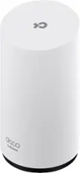 TP-Link - Deco BE65 Outdoor BE11000 Tri-Band Mesh Wi-Fi 7 Router - Ideal for Garages, Gardens, Patios or any Outdoor Spaces - White - Front_Zoom