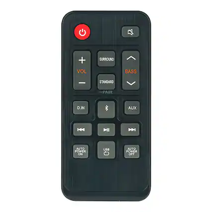 + SURROUND VOL BASS
STANDARD PAIR
D.IN AUX
AUTO POWER ON USB
AUTO POWER OFF