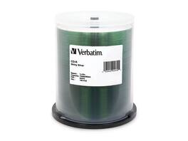 Verbatim - CD-R 700MB 52X Shiny Silver Silk Screen Printable - 100pk Spindle