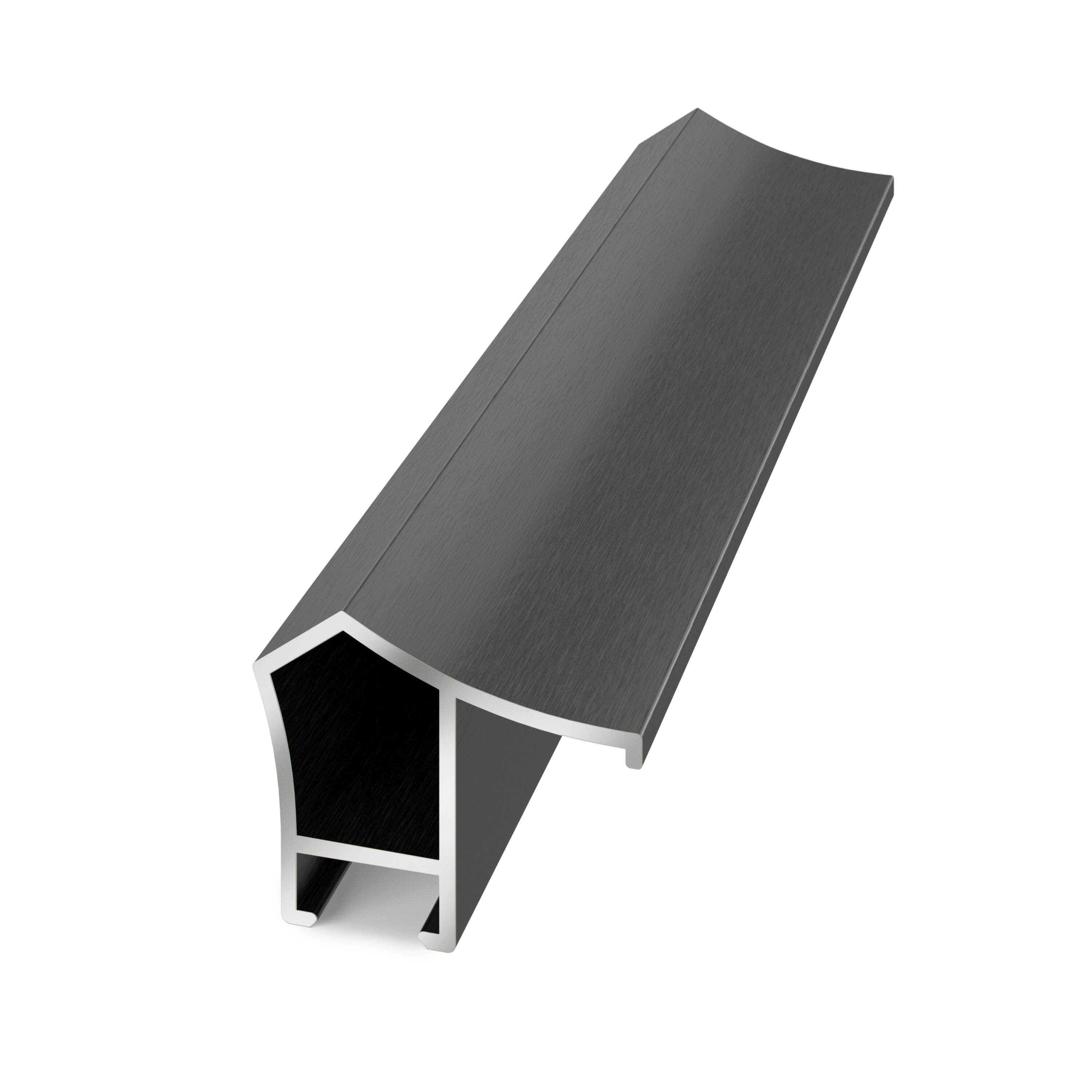 Alt View 15. Deco TV Frames - Alloy Prismatic Bezel for Samsung The Frame TV - 43" - Graphite.