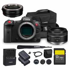 Canon MOUNT ADAPTER EF-EOS R
Canon EOS C
Canon 12 S
Canon 50
Canon CRAR
Canon SE-G64T
Canon 64GB SD Card
Canon Camos