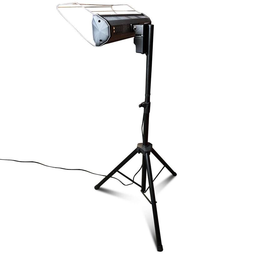 Alt View 1. Heat Storm - 1500 Watt Infrared Heater Tripod Combo, Remote - Gray/Black.