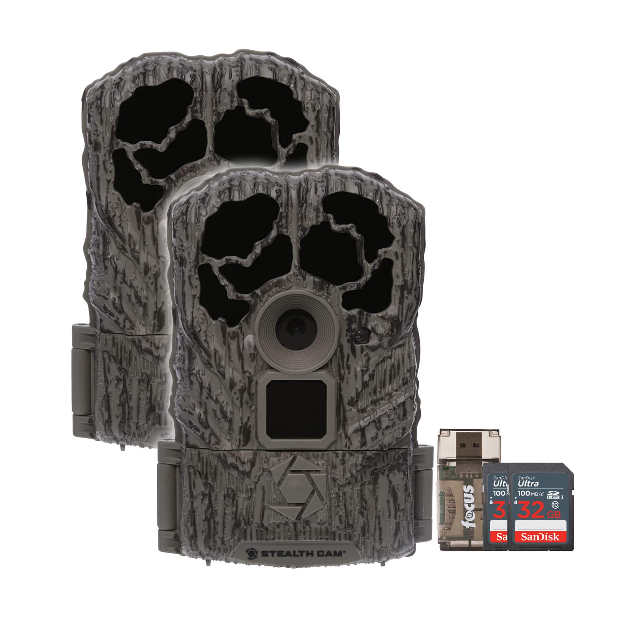 Stealth Cam - Browtine 16MP Trail Camera w/32GB SD Card and Card Reader (2-Pack)
