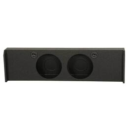 QPower - Dual 10" Sub Box - Ford F150 SuperCrew 09-25, F250/F350 Super Duty 17-25 - Charcoal Gray