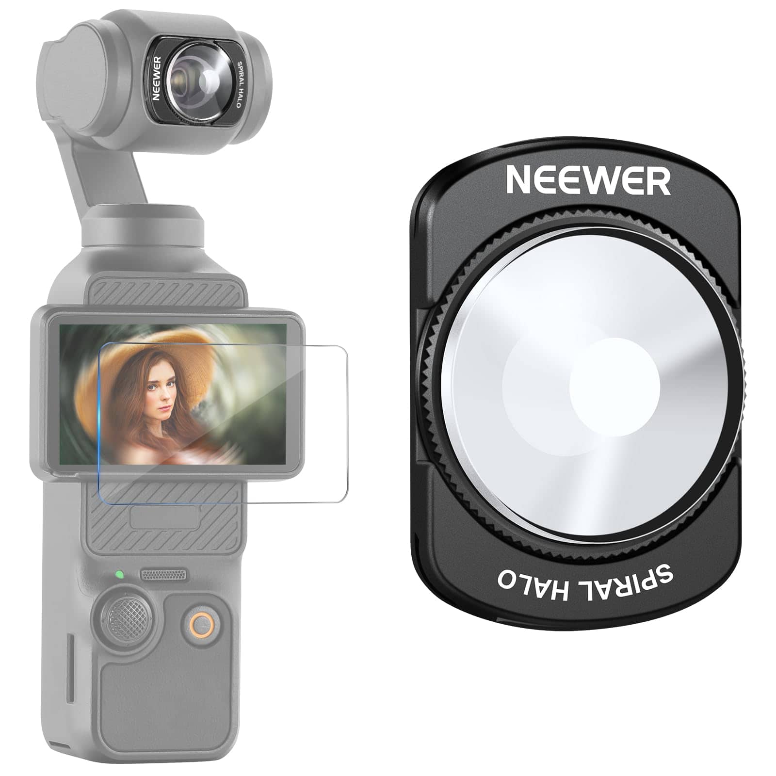 Neewer - Spiral Halo Prism for Pocket 4/3, Magnetic + Screen