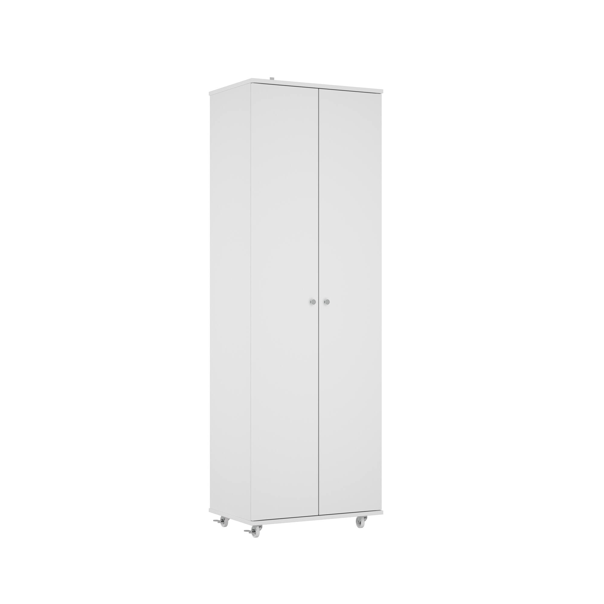 Left. Famapy - Famapy Tall Storage Shoe Cabinet: Mobile, Versatile Organizer with Lockable Wheels - White.