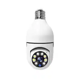 Cluzine - E27 Bulb Security Camera,Motion Detection, Full Color Night Vision, Home Surveillance