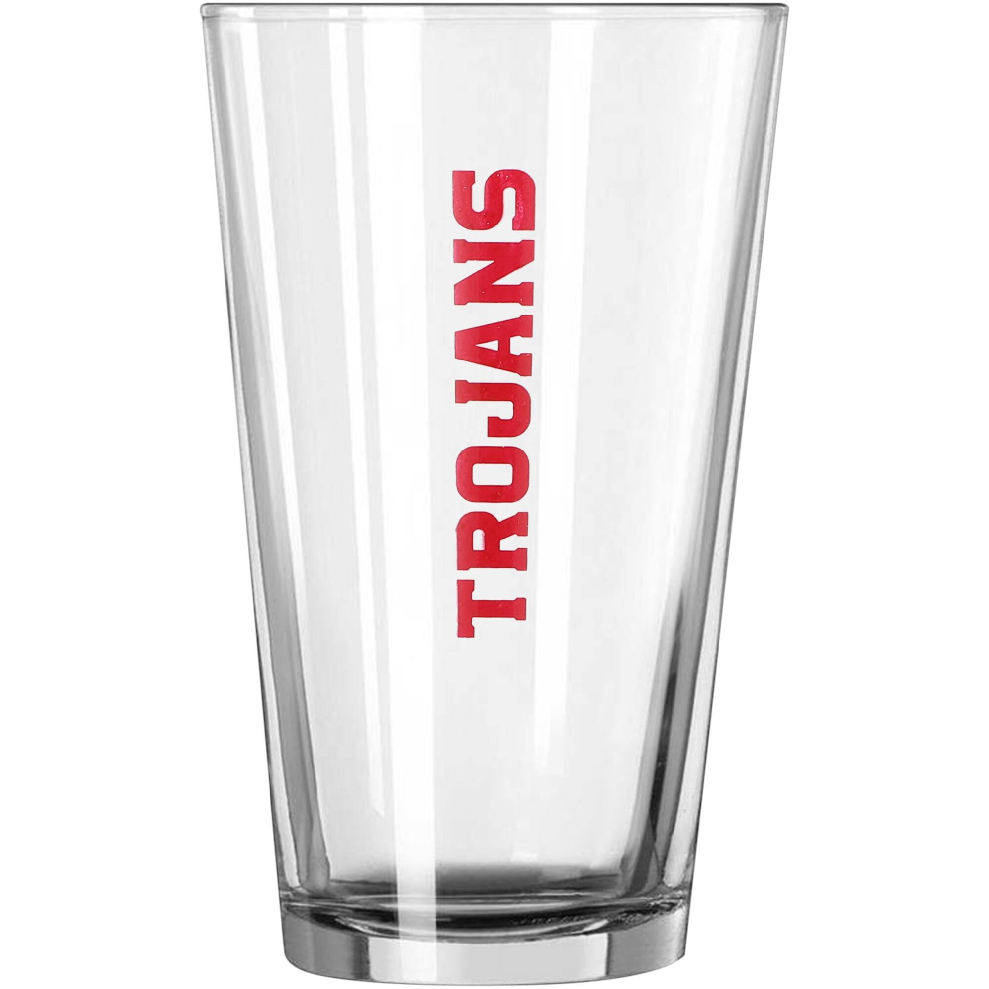 Alt View 2. Logo Brands - USC Trojans 16oz. Team Bold Wordmark Game Day Pint Glass - Multicolor.
