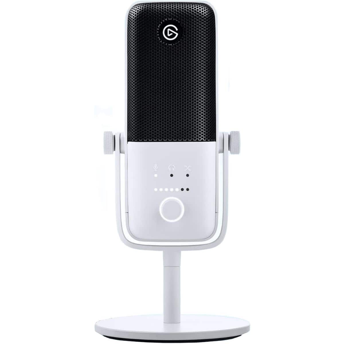 Reds Spade - Wave studio quality condenser microphone for streaming podcast gaming and home office free mixer software - White Microphone