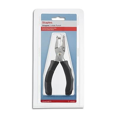 Staples  
Gripped 1-Hole Punch  
Gripped 1-Hole Punch  
Compact and Easy to Use  
1-Hole Punch  
1-Hole Punch