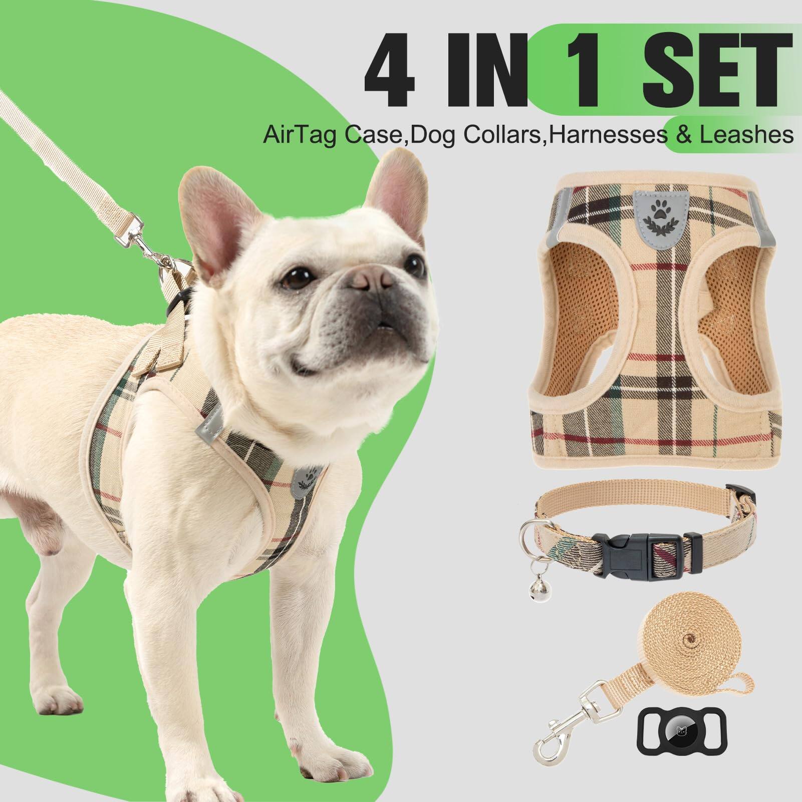 4 IN 1 SET  
AirTag Case, Dog Collars, Harnesses & Leashes