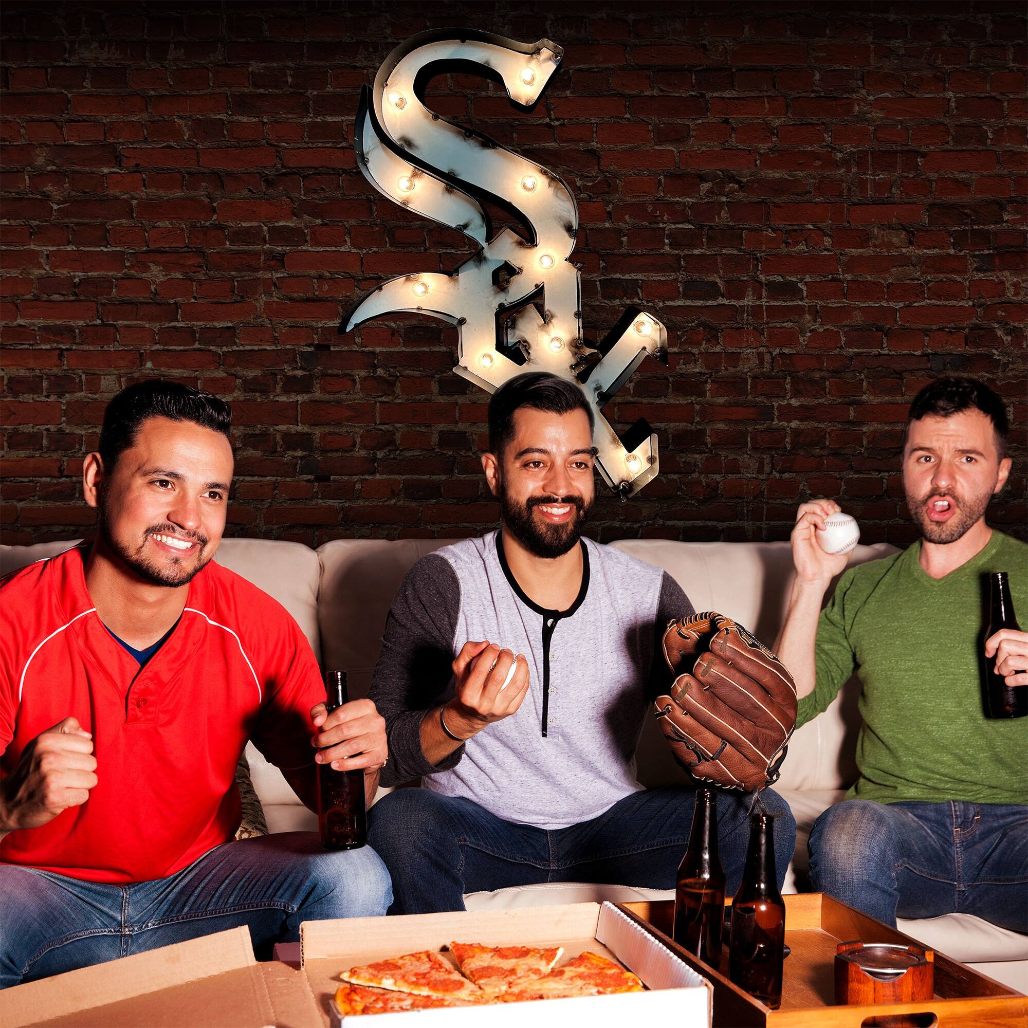 Alt View 2. Imperial - Chicago White Sox 18'' x 25'' Logo Recycled Metal Sign - Multicolor.