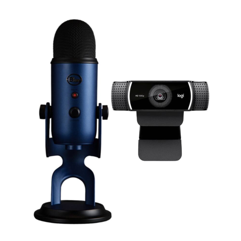 1: Blue Yeti Microphone  
2: Logitech HD 1080p Webcam