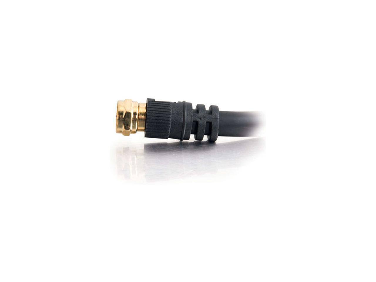 Alt View 3. Cables to Go - C2G 29133 12 ft. Value Series F-Type RG6 Coaxial Video Cable Male to Male.