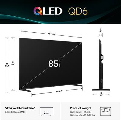 テレビ Hisense Hisense TV Model 60R5800E cracked screen with other parts at