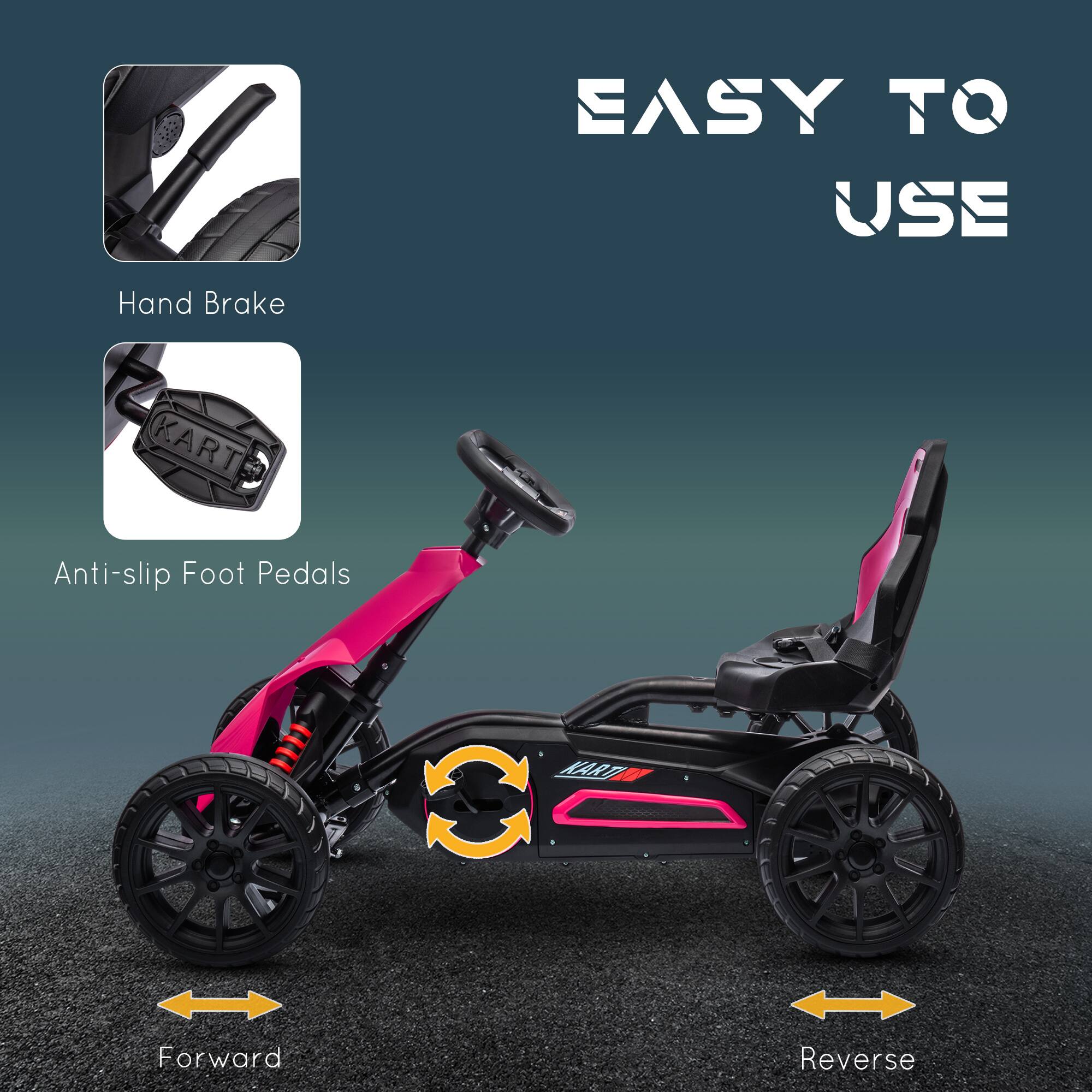 EASY TO USE

Hand Brake

Anti-slip Foot Pedals

Forward

Reverse