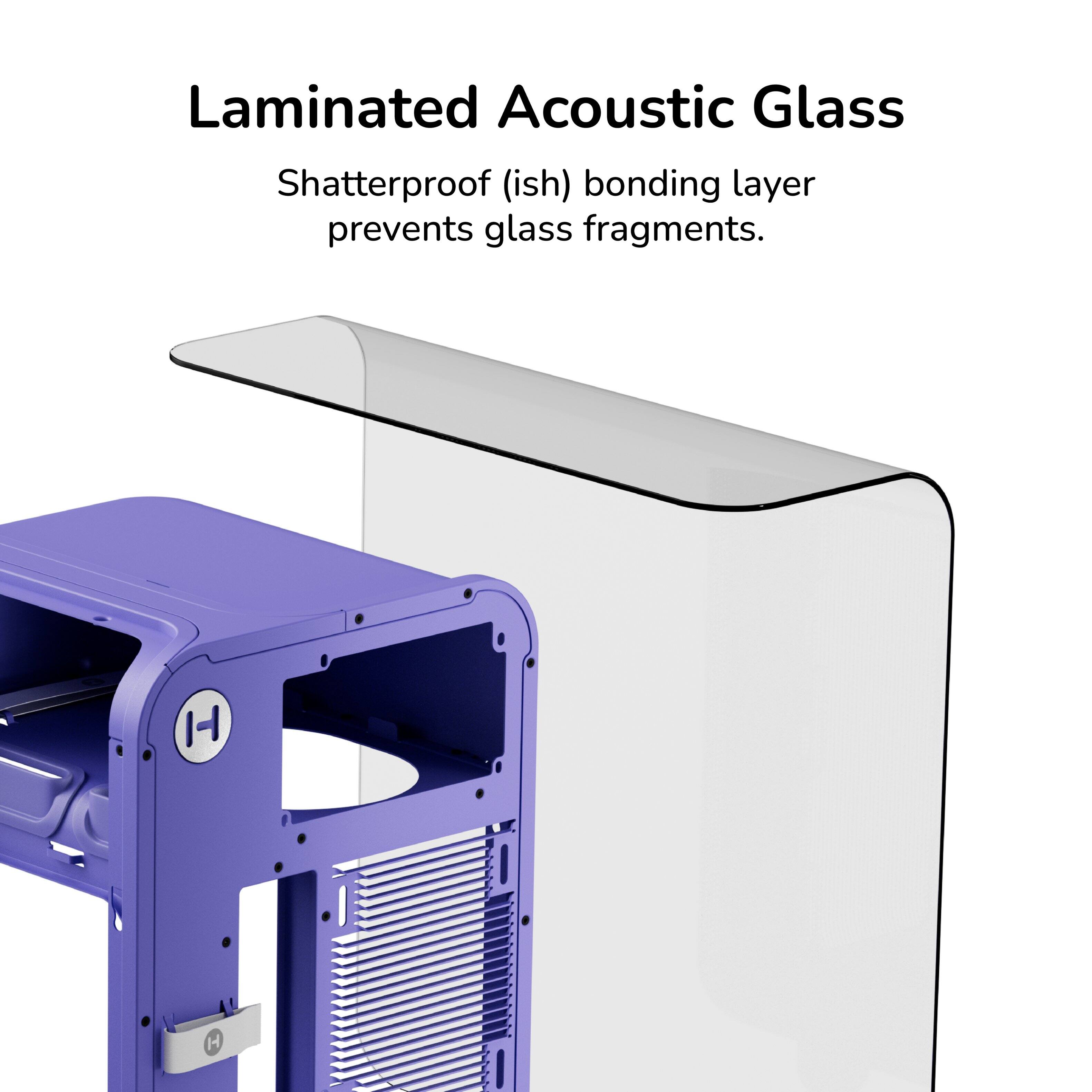 Laminated Acoustic Glass

Shatterproof (ish) bonding layer prevents glass fragments.