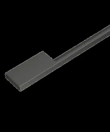 Front. Fisher & Paykel - Minimal Black Handle, 24" Compatible with Fisher & Paykel Integrated DishDrawer and Dishwashers - Black.