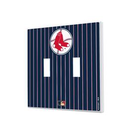 Keyscaper - 1970-1975 Cooperstown Pinstripe Double Toggle Light Switch Plate - Multicolor