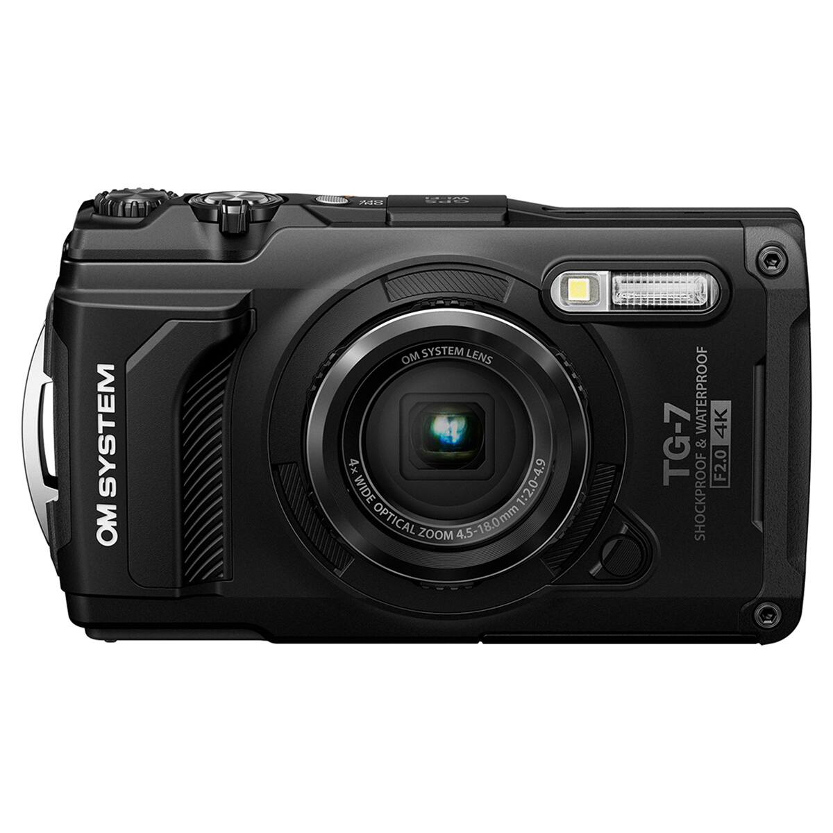 OM SYSTEM OM SYSTEM LENS 4x WIDE 1:2.0-4.9 OPTICAL ZOOM 4.5-18.0mm WATERPROOF 4K TG-7 & F2.0 SHOCKPROOF