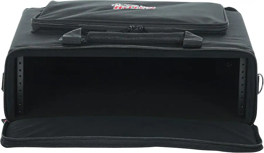 External Cable Rack Gator 3U Lightweight Portable Rack Bag with 14 Inch Depth, Plywood ...
