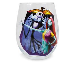 Disney - The Nightmare Before Christmas "Meant To Be" Stemless Glass | Holds 20 Ounces - Purple