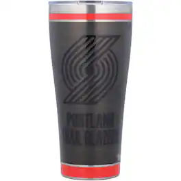 Tervis - Portland Trail Blazers 30oz. Blackout Stainless Steel Tumbler - Multicolor