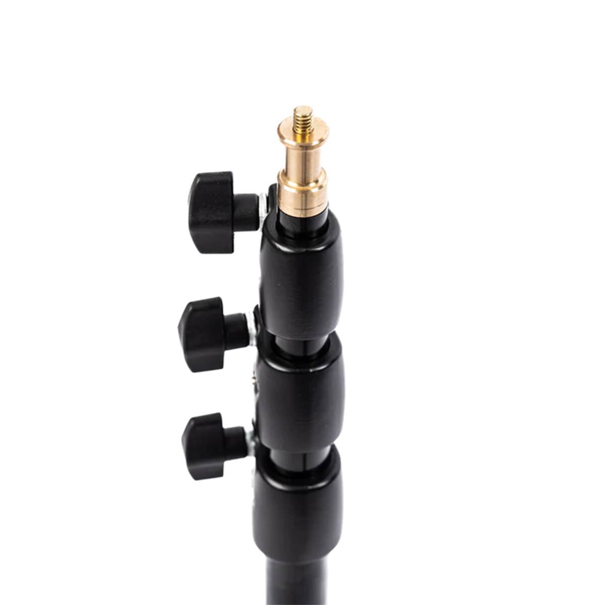 Alt View 2. CheetahStand - CheetahStand C8 - 3 Section Aluminum Light Stand, 29" to 96" Height - Supports up to 6 lbs., Black.
